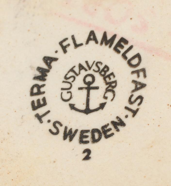 SERVISPORSLIN, 16 delar, porslin, "Terma", Stig Lindberg, Gustavsberg.