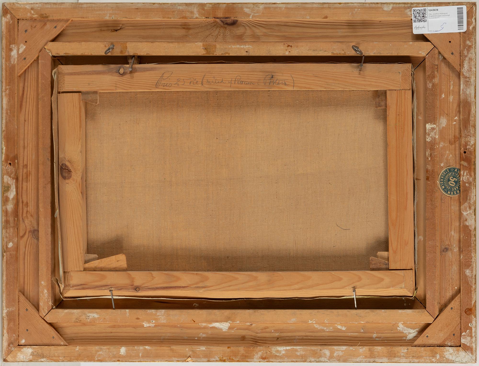 JOSEFINA HOLMLUND, oil on canvas, signed.