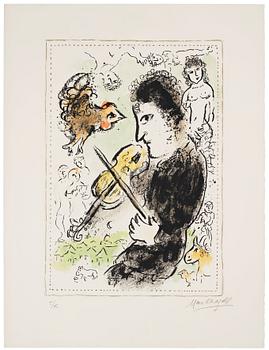 258. Marc Chagall, "Le Violoniste au coq".