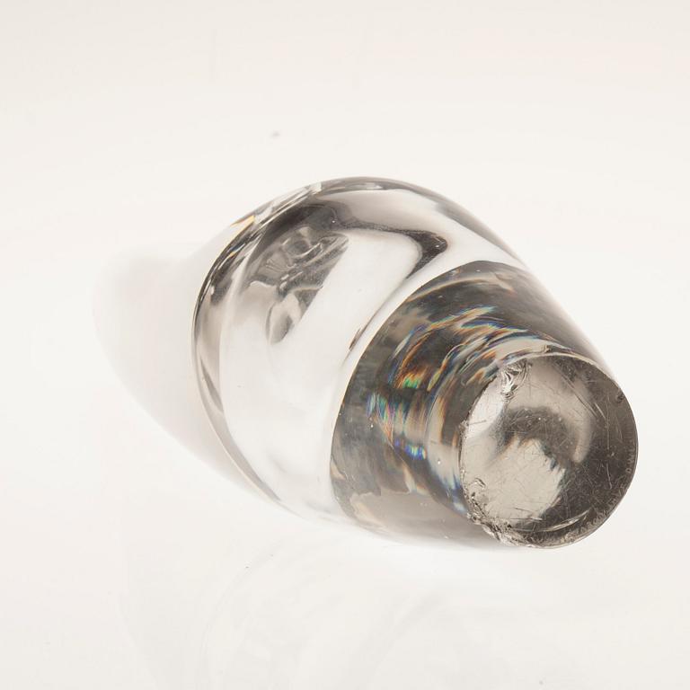 SKULPTUR, glas, "Orkidé", signerad Timo Sarpaneva, Iittala.