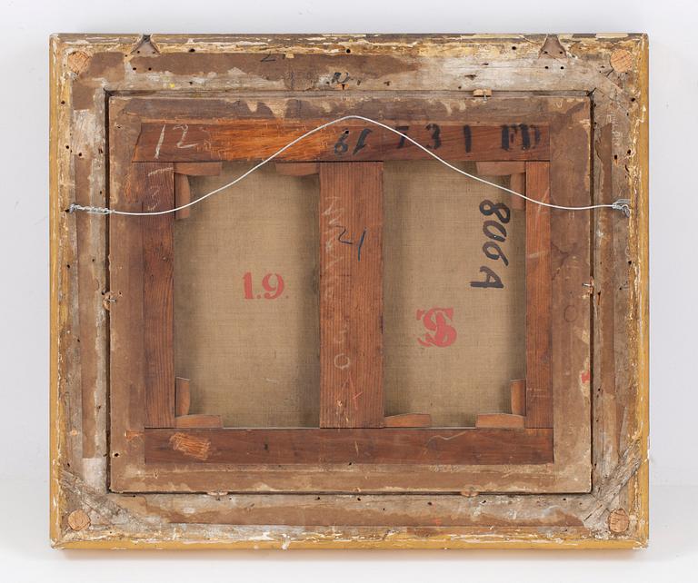 OKÄND KONSTNÄR, olja på duk, ej signerad, 1800-tal.