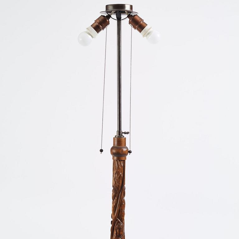 A Swedish Art Nouveau floor lamp, ca 1900.