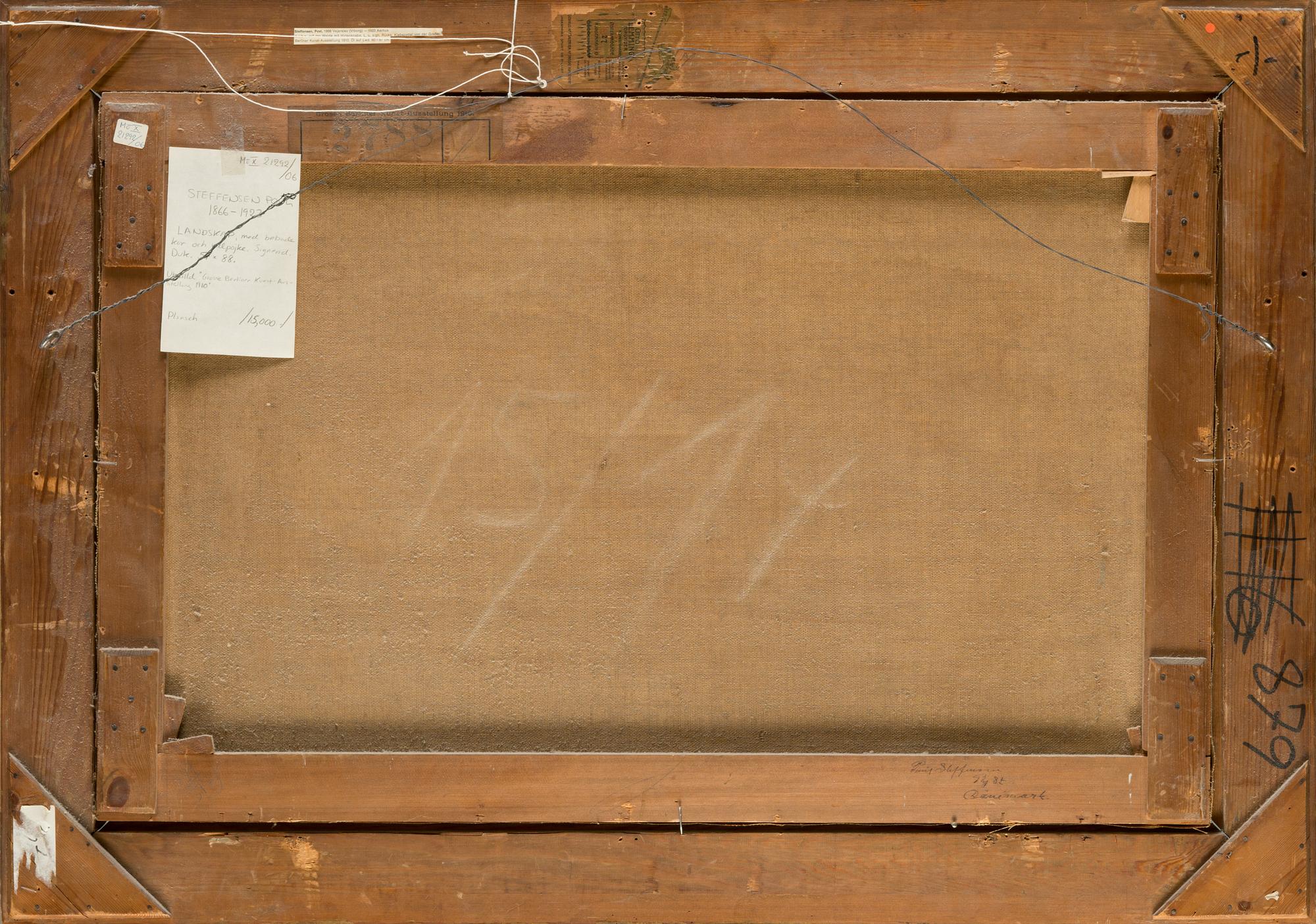 Poul Steffensen, olja på duk, signerad.