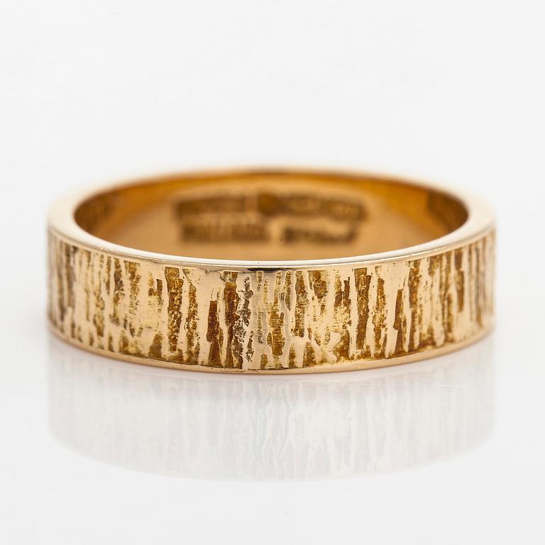 Björn Weckström, ring "Lapp gold", 18K guld. Lapponia 1970.