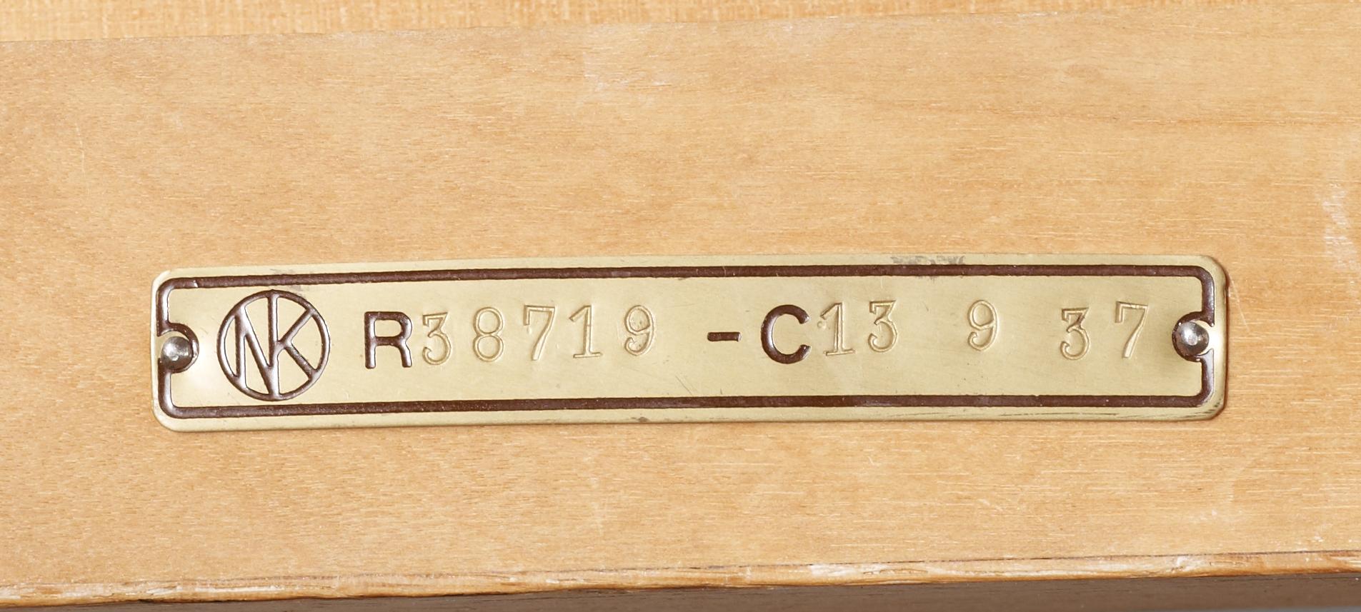 A pair of Axel-Einar Hjorth white chalked oak chairs 'Dagmar' by NK, Sweden 1935.