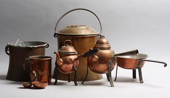 PARTI KOPPAR, 8 delar, 1800-1900.