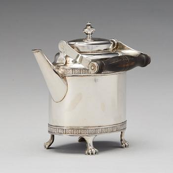 A Swedish Gustavian silver tea-pot, mark of Magnus Ljungqvist, Kristianstad 1796.