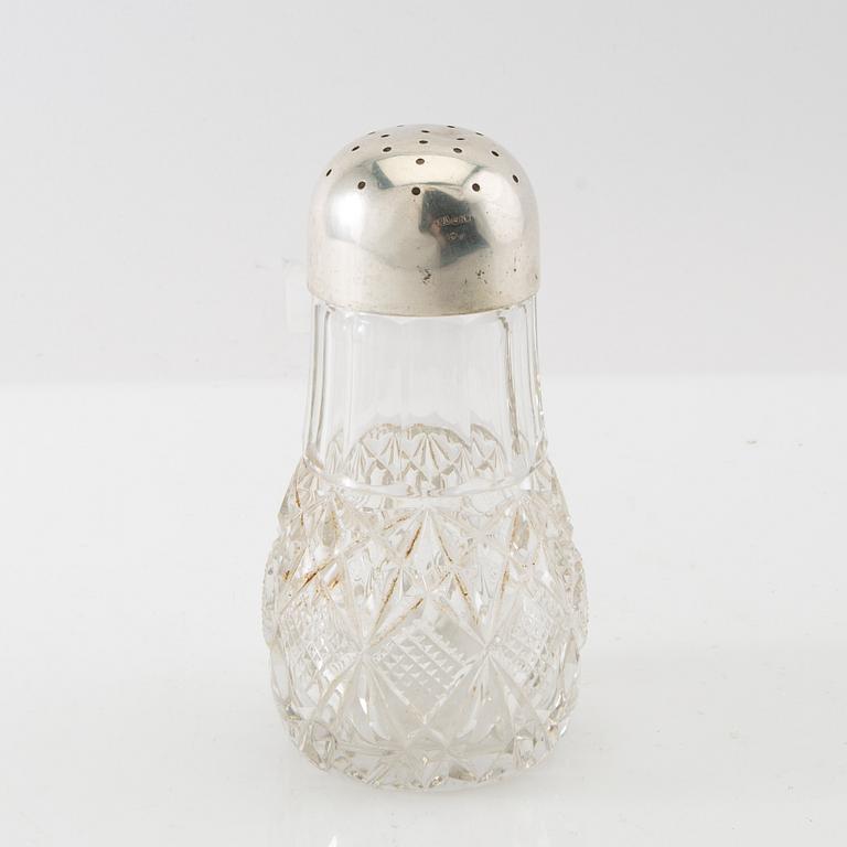 K Andersson shaker silver and glass Stockholm 1915.