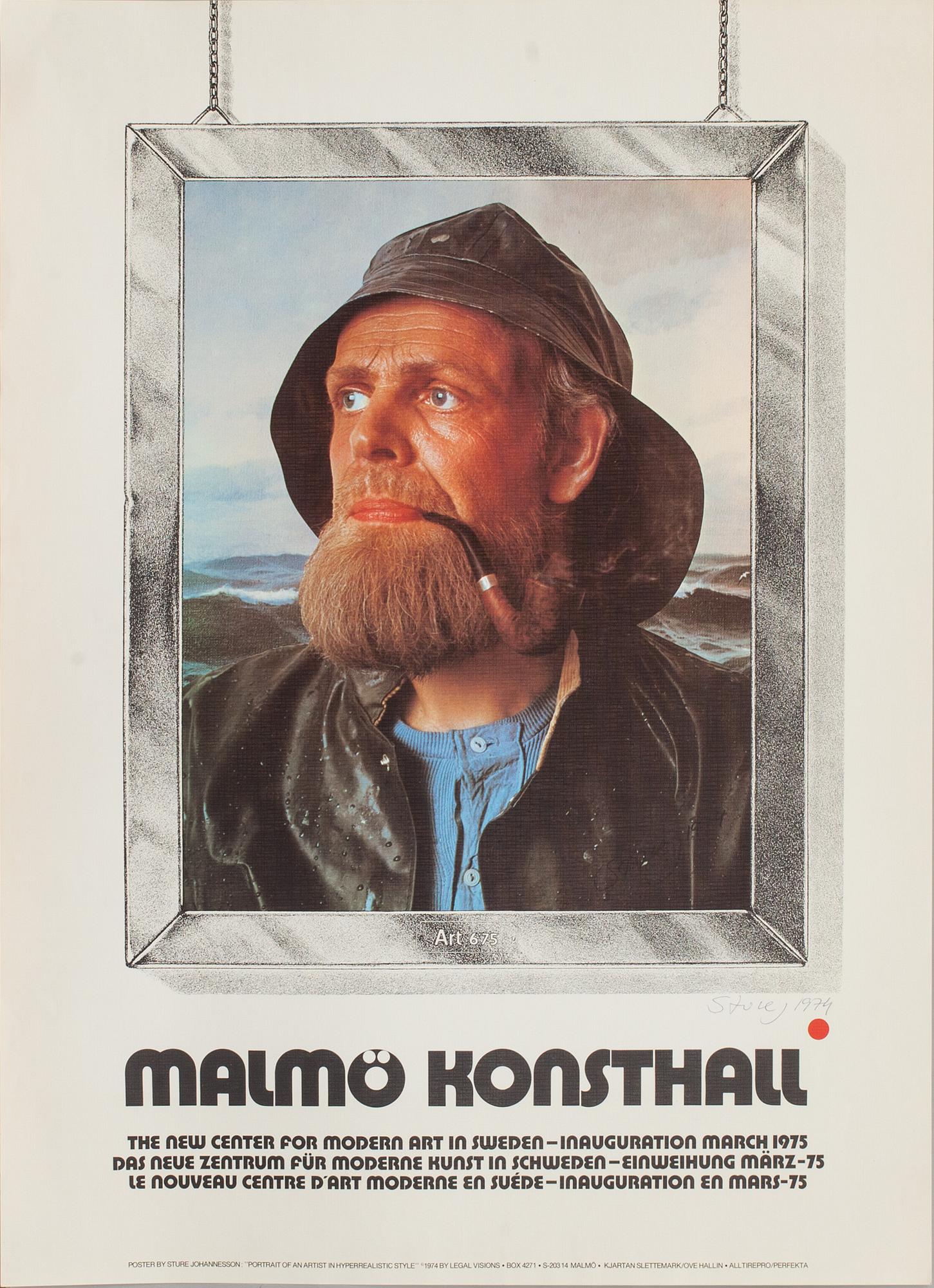 STURE JOHANNESSON, efter, affischer, 2 st, varav en signerad och daterad 1974. 1900-tal.