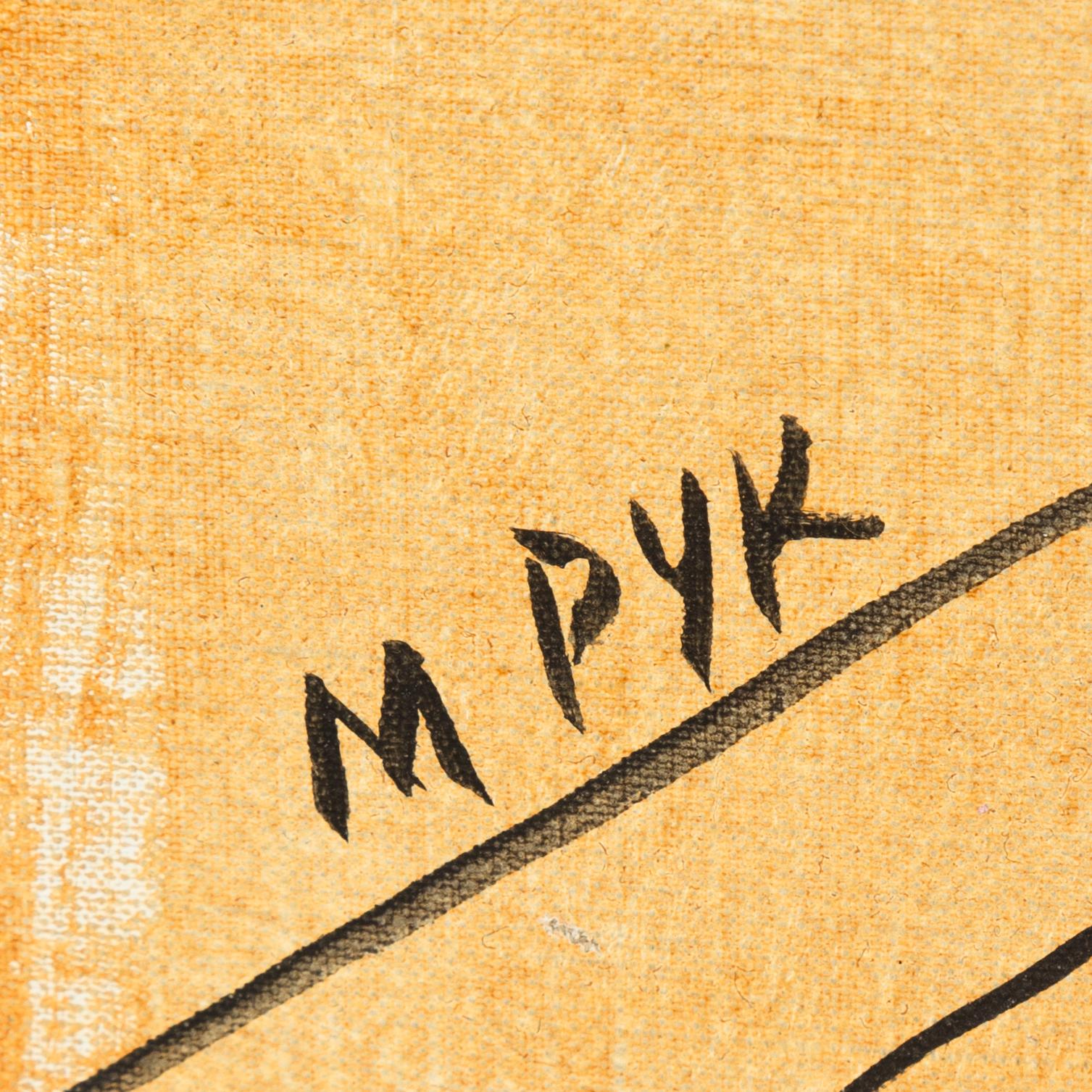 Madeleine Pyk, olja på duk/pannå, signerad.