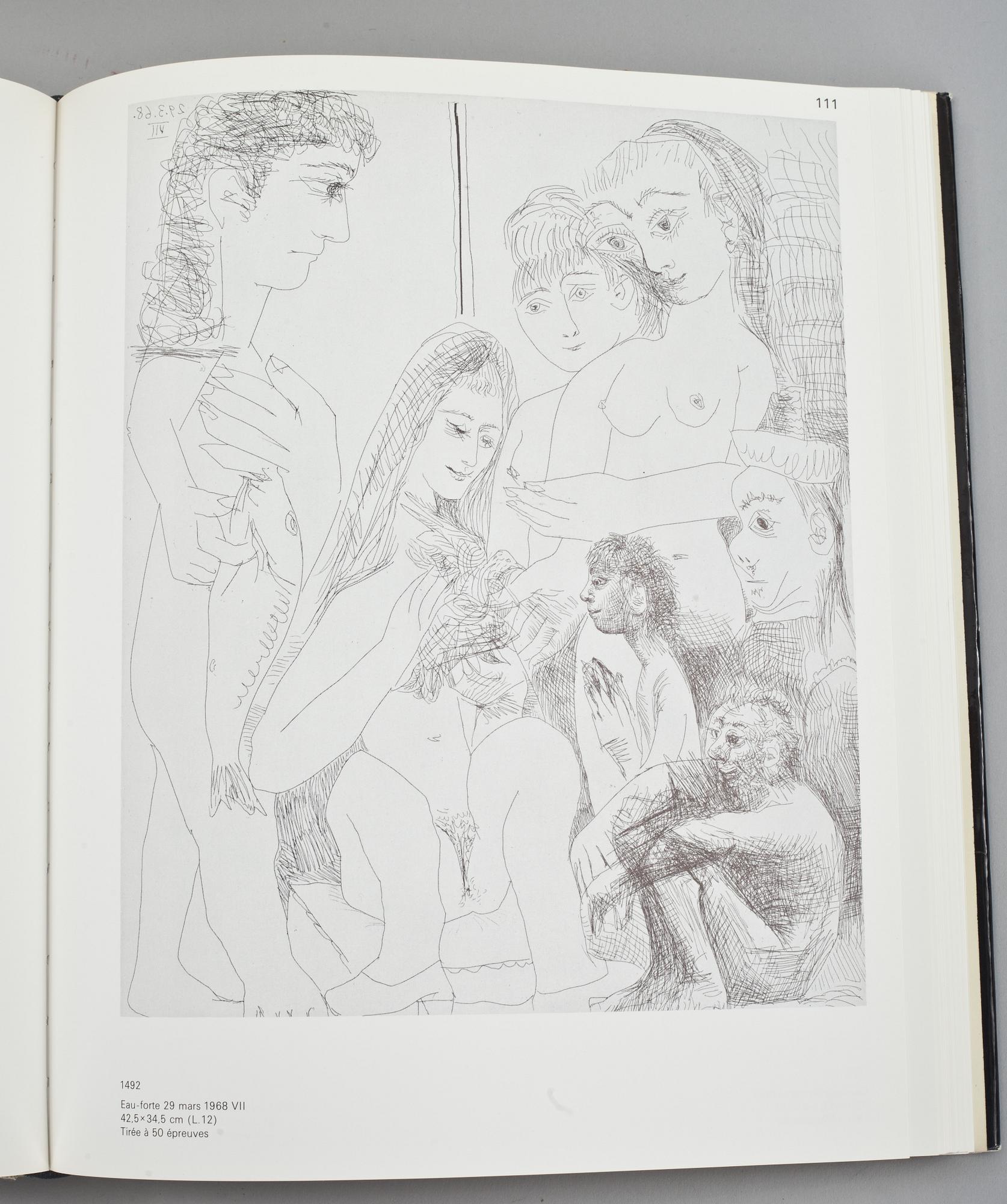 BÖCKER, 2 vol. Picasso, band I-II 1904-1967 och 1966-1969. av Georges Bloch, Switzerland, 1971.