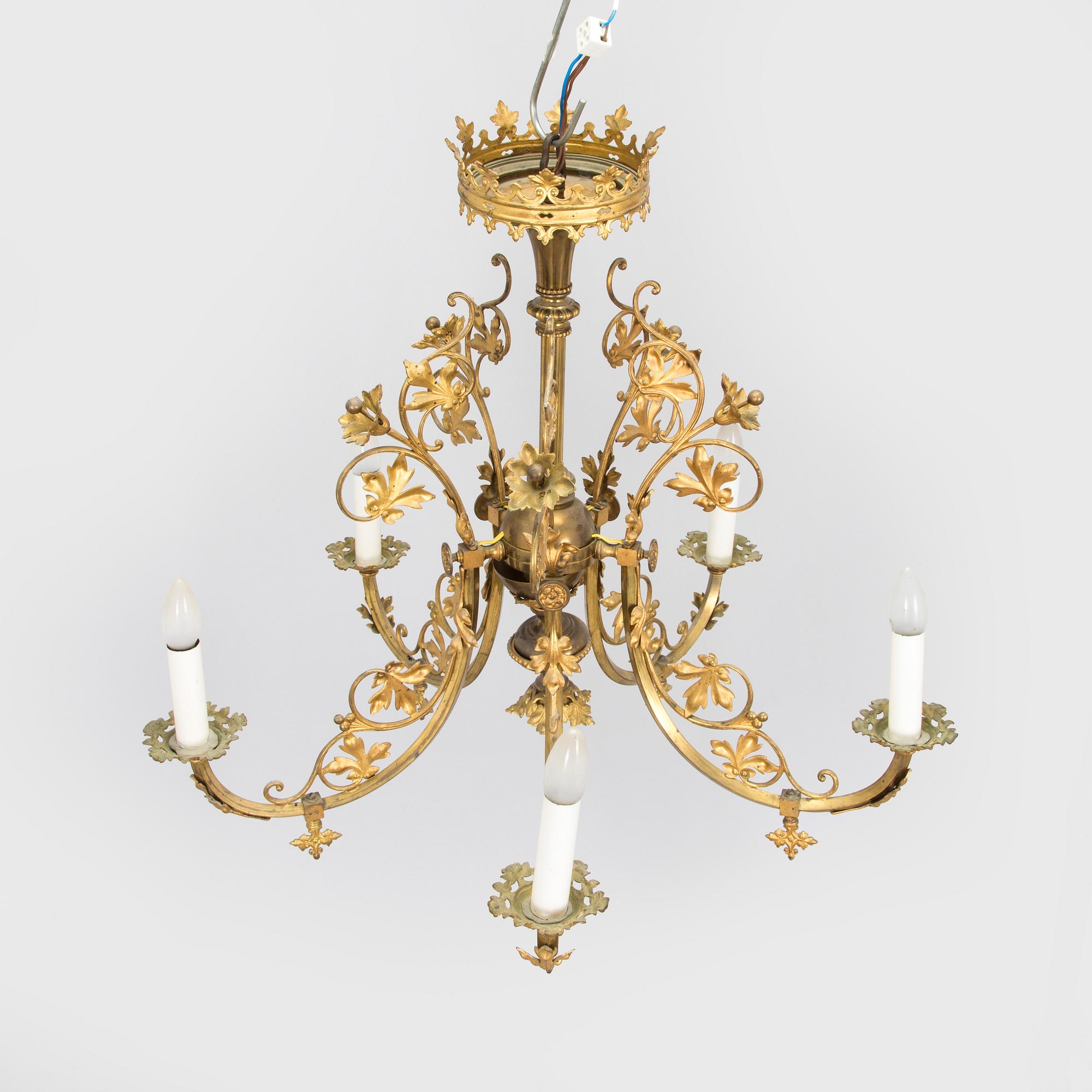 Chandelier / Ceiling lamp, Central Europe early 20th century.