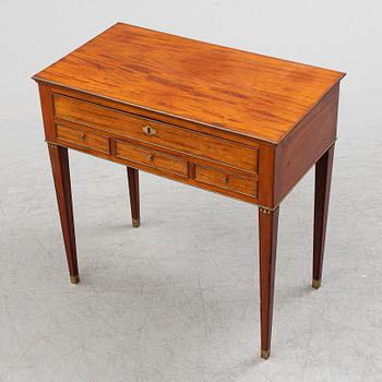 A Swedish late gustavian sewing table, late 18th century.