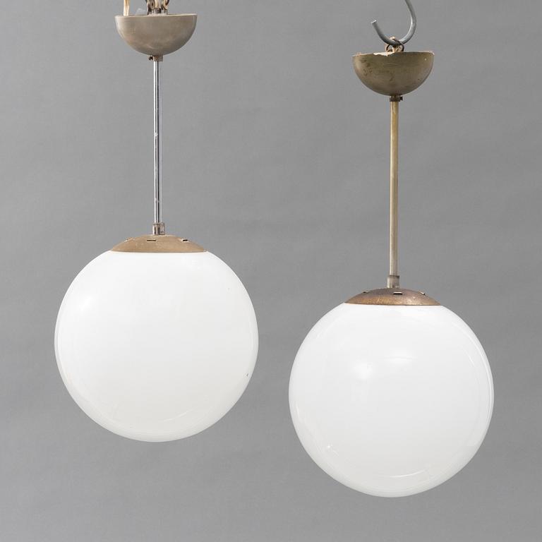 Ceiling lamps, a pair, vintage, 1940s.