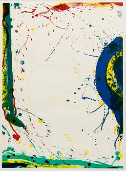 SAM FRANCIS, a signed lithograph.
