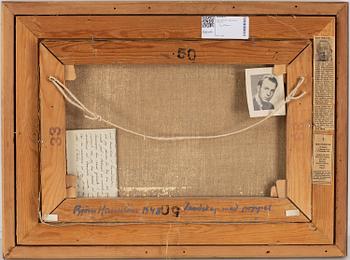 Björn Hallström, oil on canvas, signed and dated 1948 verso.