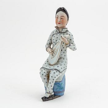 Figurin, porslin, Kina, 1900-tal.