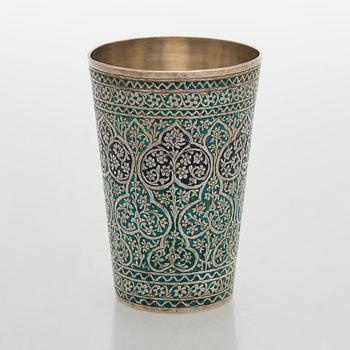 Pikari, hopea ja emali, Intia, todennäköisesti noin 1900.