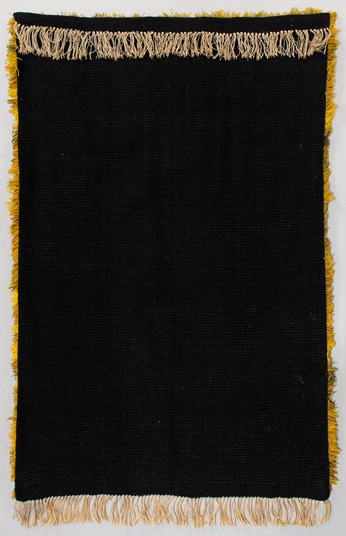 Terttu Tomero, A Finnish long pile Ryijy Rug, for Neovius. Circa 185 x 120 cm.