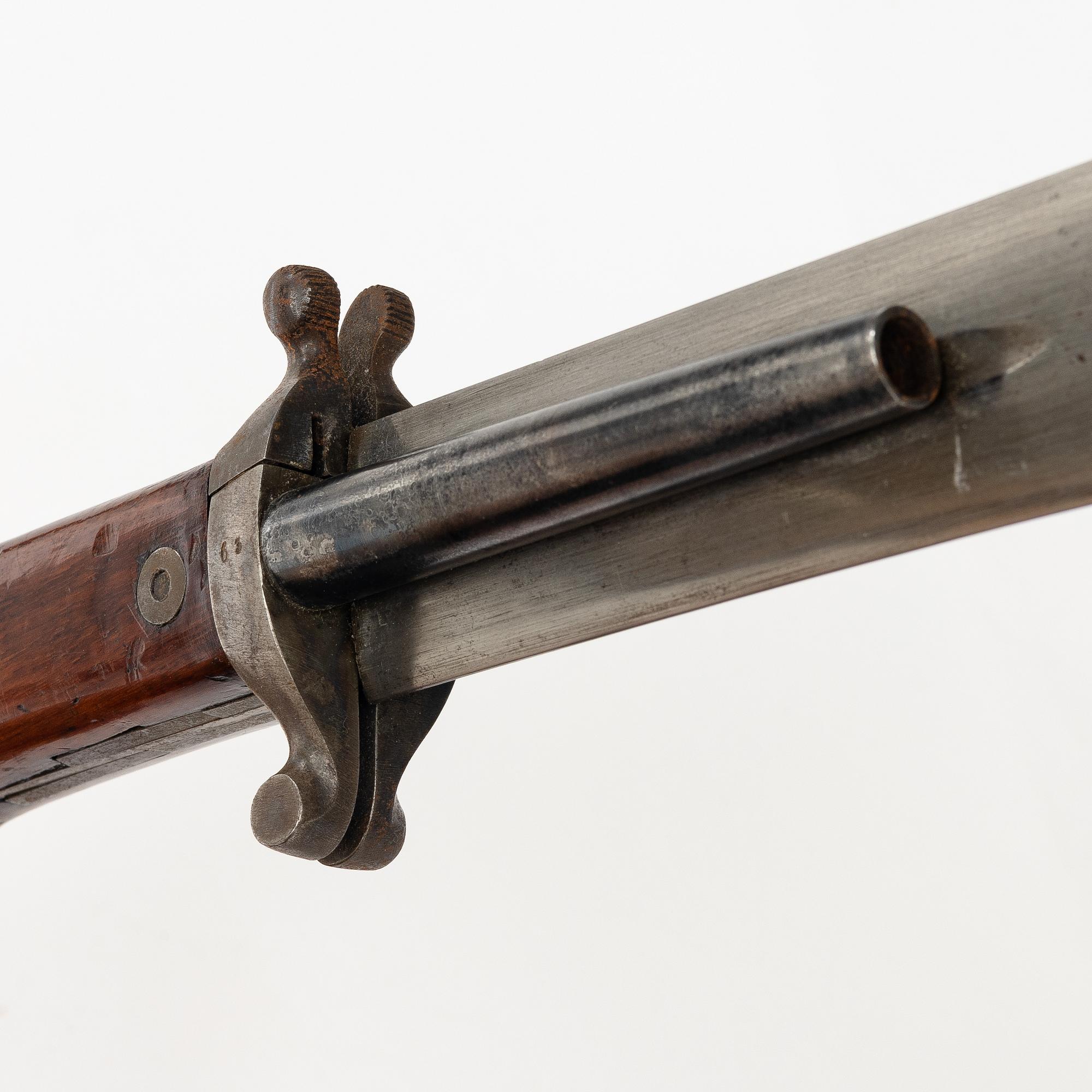 Combination weapon, Prison guard cutlass m/1865, with sheath.