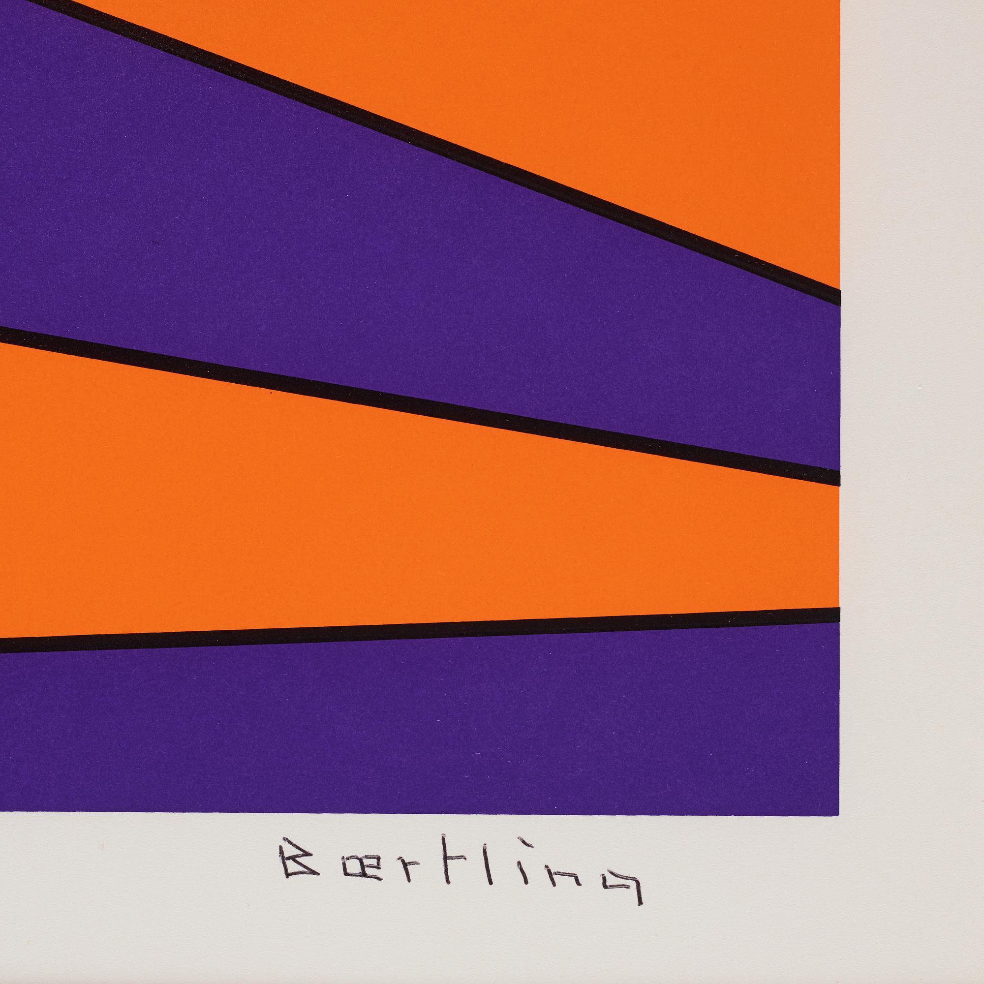 OLLE BAERTLING, serigraph in color, signed and numbered 40/100, dated 1972-73.