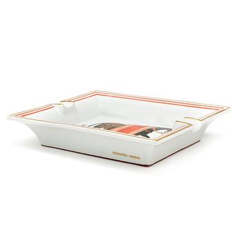 HERMÈS, a porcelain ashtray.