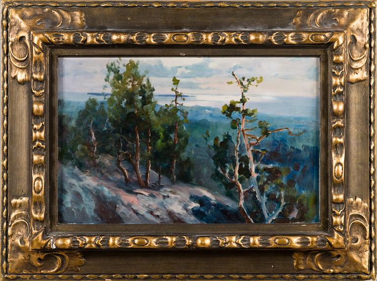 INA SJÖSTRÖM, oil on canvas, not signed.