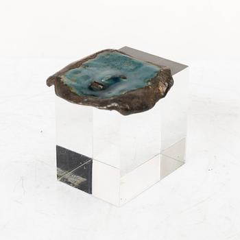 Lars Arby, a stamp and two small sculptures, silver, Gothenburg, Sweden.