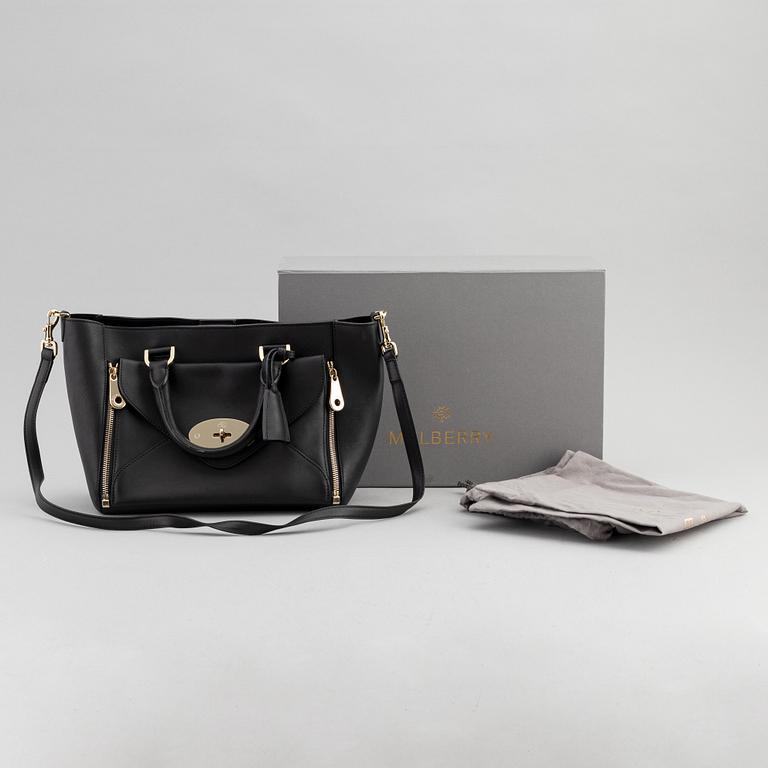 Mulberry, a black leather 'Willow' handbag.