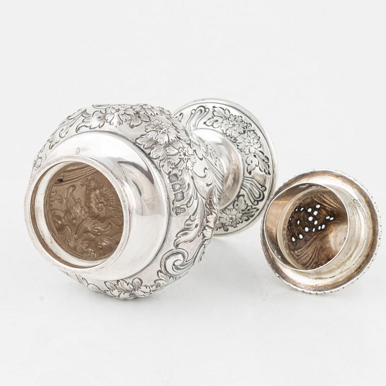 Charles Stuart Harris, sockerruska, silver, London 1902. Nyrokoko.
