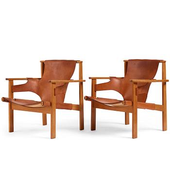 397. Carl-Axel Acking, A pair of 'Trienna' armchairs, 1950-60s.