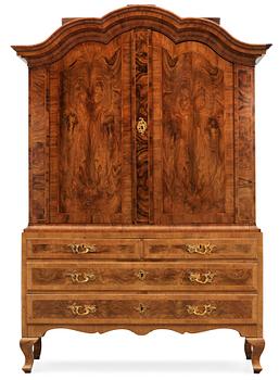 595. A Swedish Rococo 18th century cupboard.