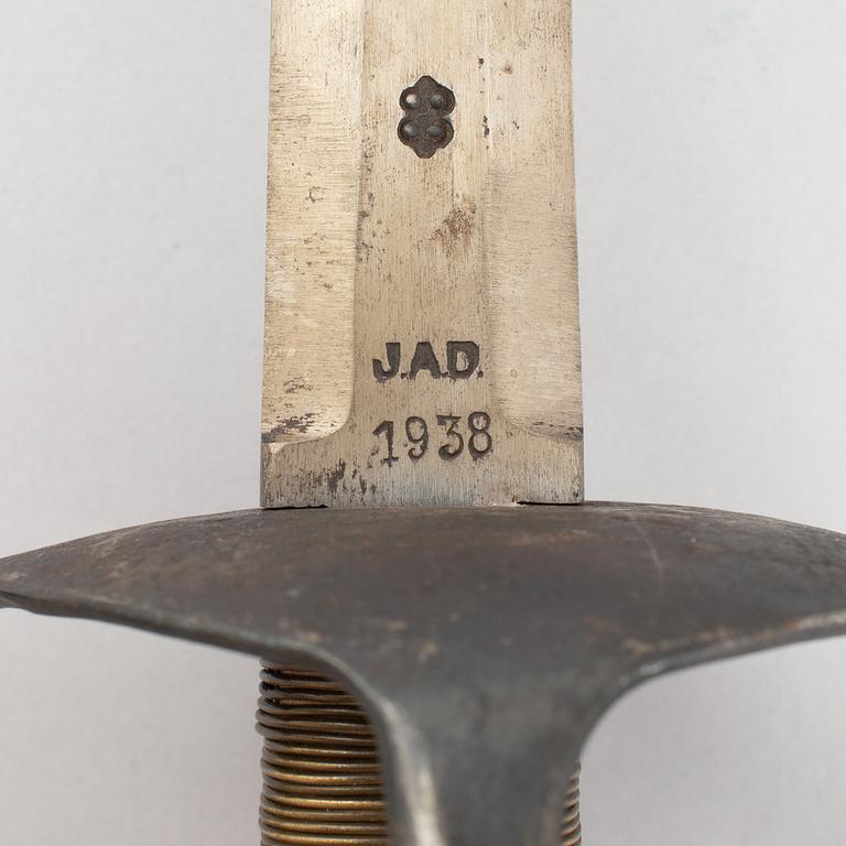 Sword, by John Dahlgren, dated 1938.