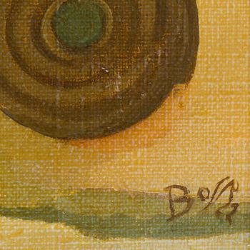 BO VON ZWEIGBERGK, olja på duk uppklistrad på pannå. Signerad Bo V Z och daterad -22.