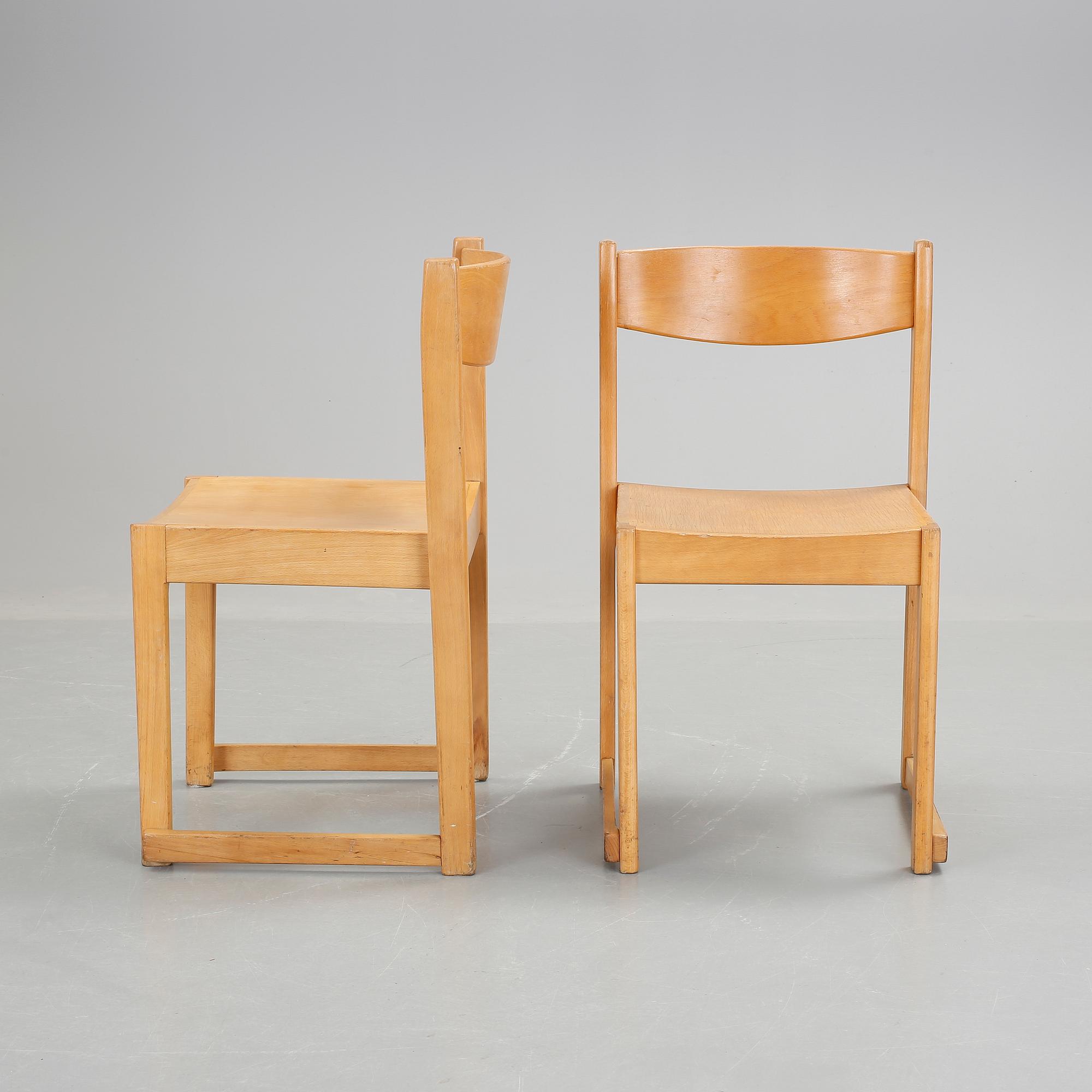 STOLAR, 7 st. "Orkesterstolen", Sven Markelius.