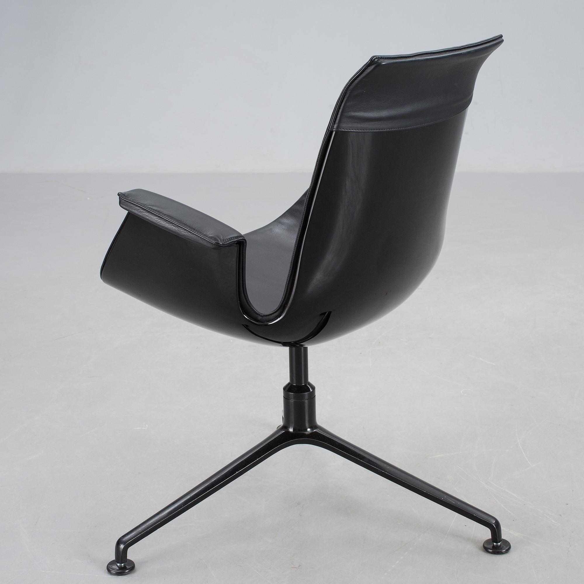 SKRIVBORDSSTOL, "Tulip", Preben Fabricius & Jørgen Kastholm, 1970-/80-tal.