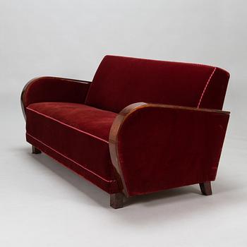 Soffmöblemang, 3 delar, jubileumsmodell "Pormestari" (Borgmästren) för Asko 1993.