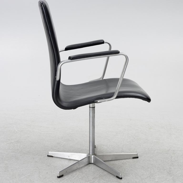 Arne Jacobsen, an 'Oxford' chair, Fritz Hansen, Denmark, 1969.