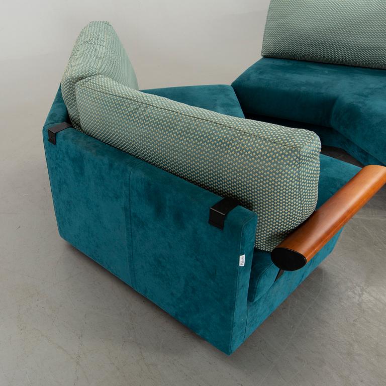 A SET OF 2 1980's FRIGHETTO SOFAS, ITALY.