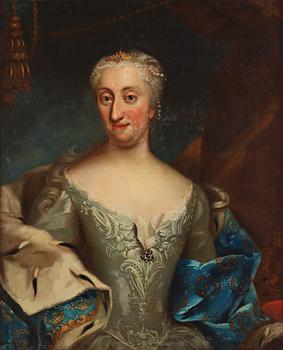 627. Martin Mijtens d.y (van Meytens) Hans ateljé, "Ulrika Eleonora dy" (1688-1741).