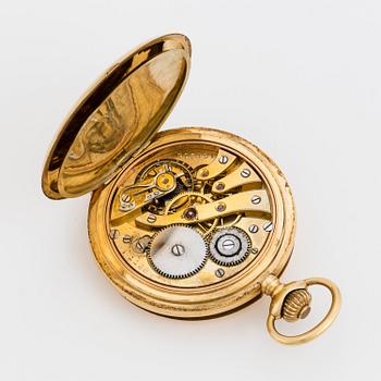 POCKET WATCH, 53.5 mm, hunting case,