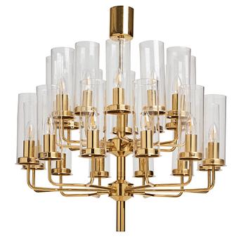 91. Hans-Agne Jakobsson, a ceiling lamp, model 'Sonata' T434/24, Hans-Agne Jakobsson AB Markaryd, Sweden 1960-1970s.