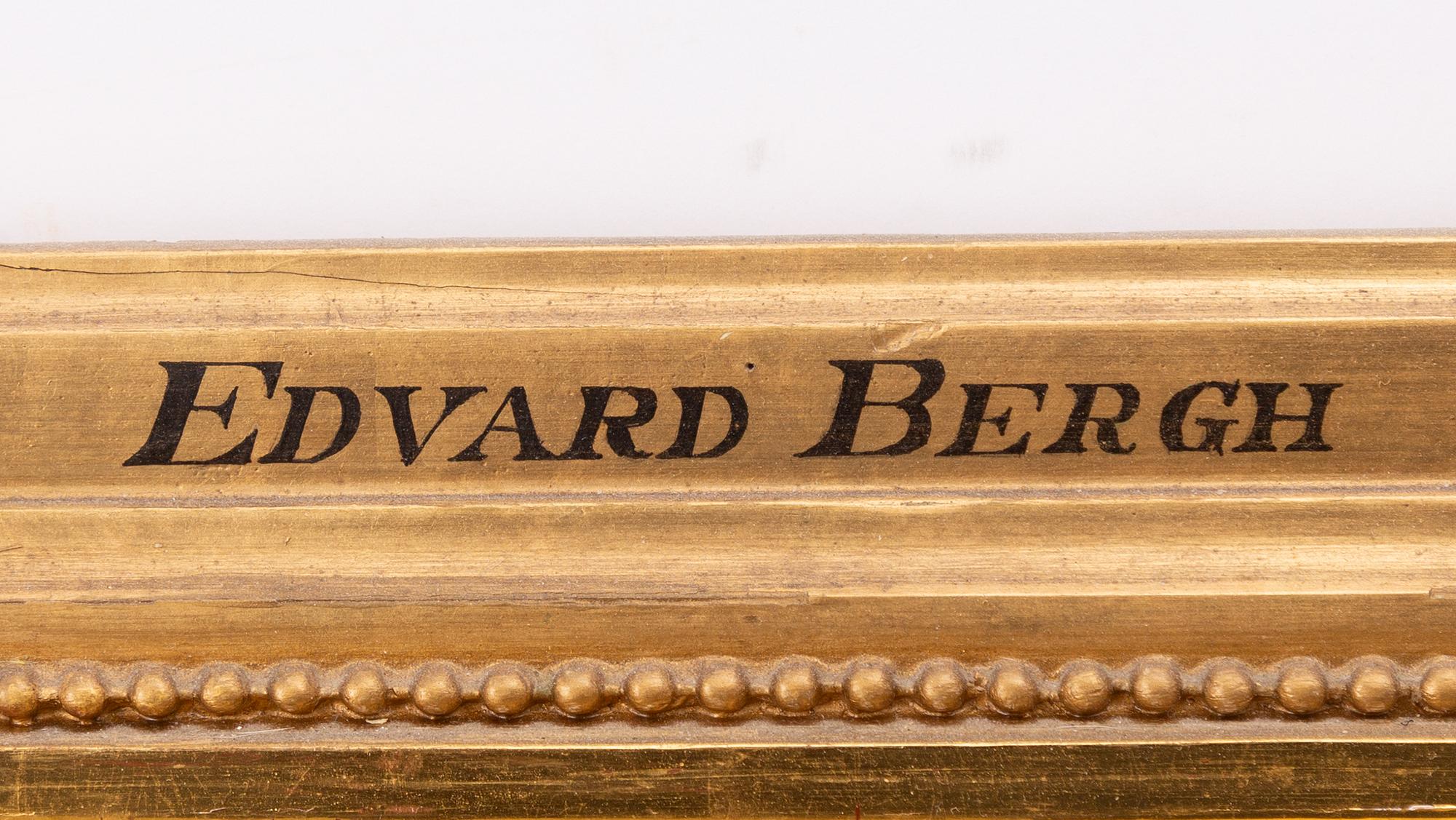 Edvard Bergh, Sommarlandskap med kor.