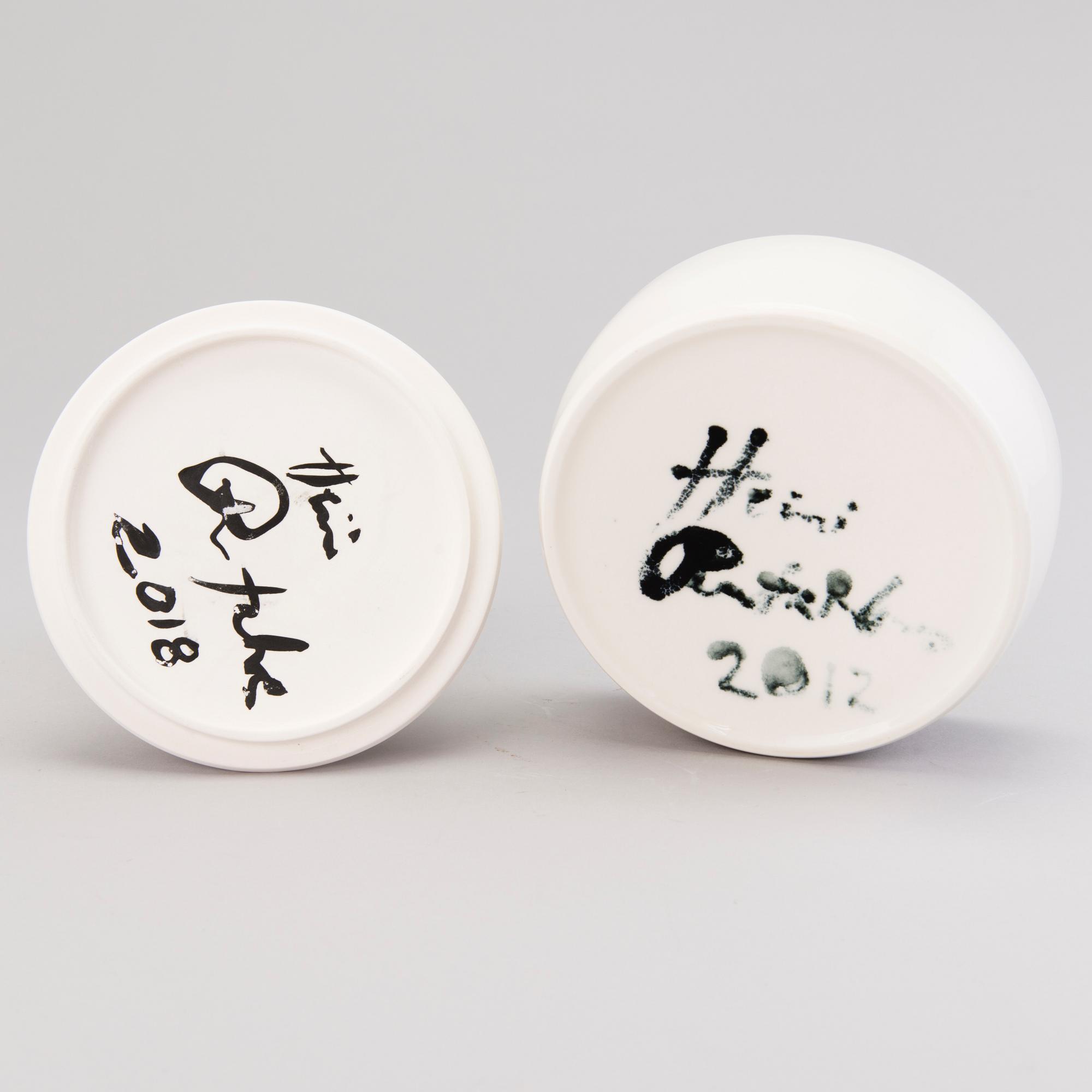 HEINI RIITAHUHTA, ask, porslin, "Bird box", signerad Heini Riitahuhta 2012/2018.