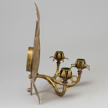 VÄGGAPPLIQUE, 1900-talets mitt.