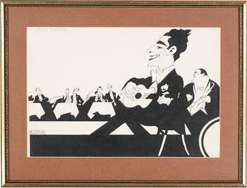 Einar Nerman · EINAR NERMAN, tusch, signerad.