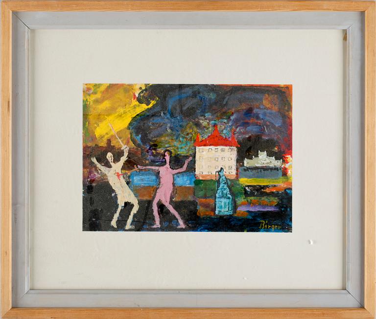 BIRGER ERICSON BIRGER, blandteknik, sign.