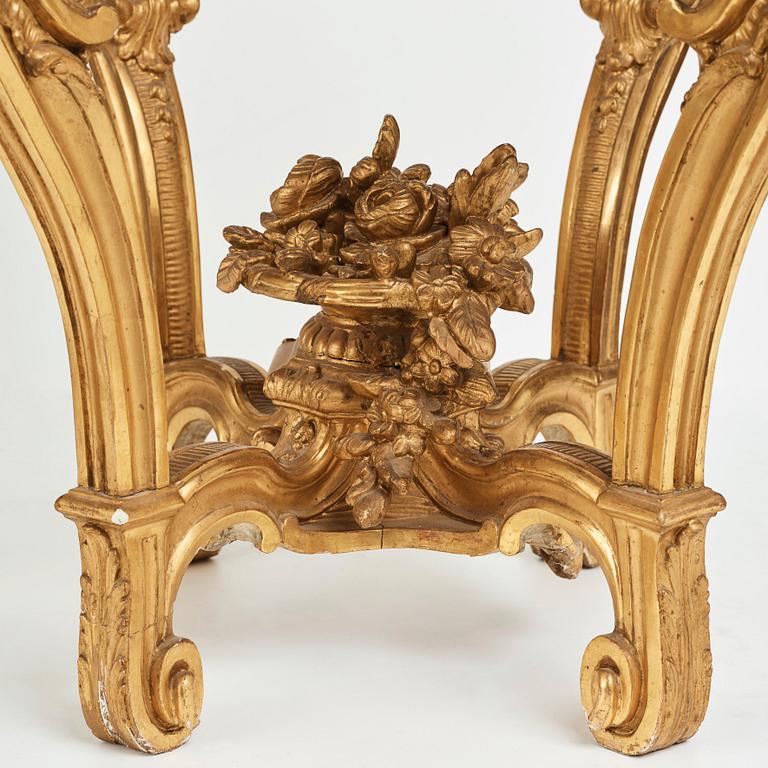 A Swedish Royal Rococo mid 18th century table, belonged to Lovisa Ulrika (Queen of Sweden 1751-1771).