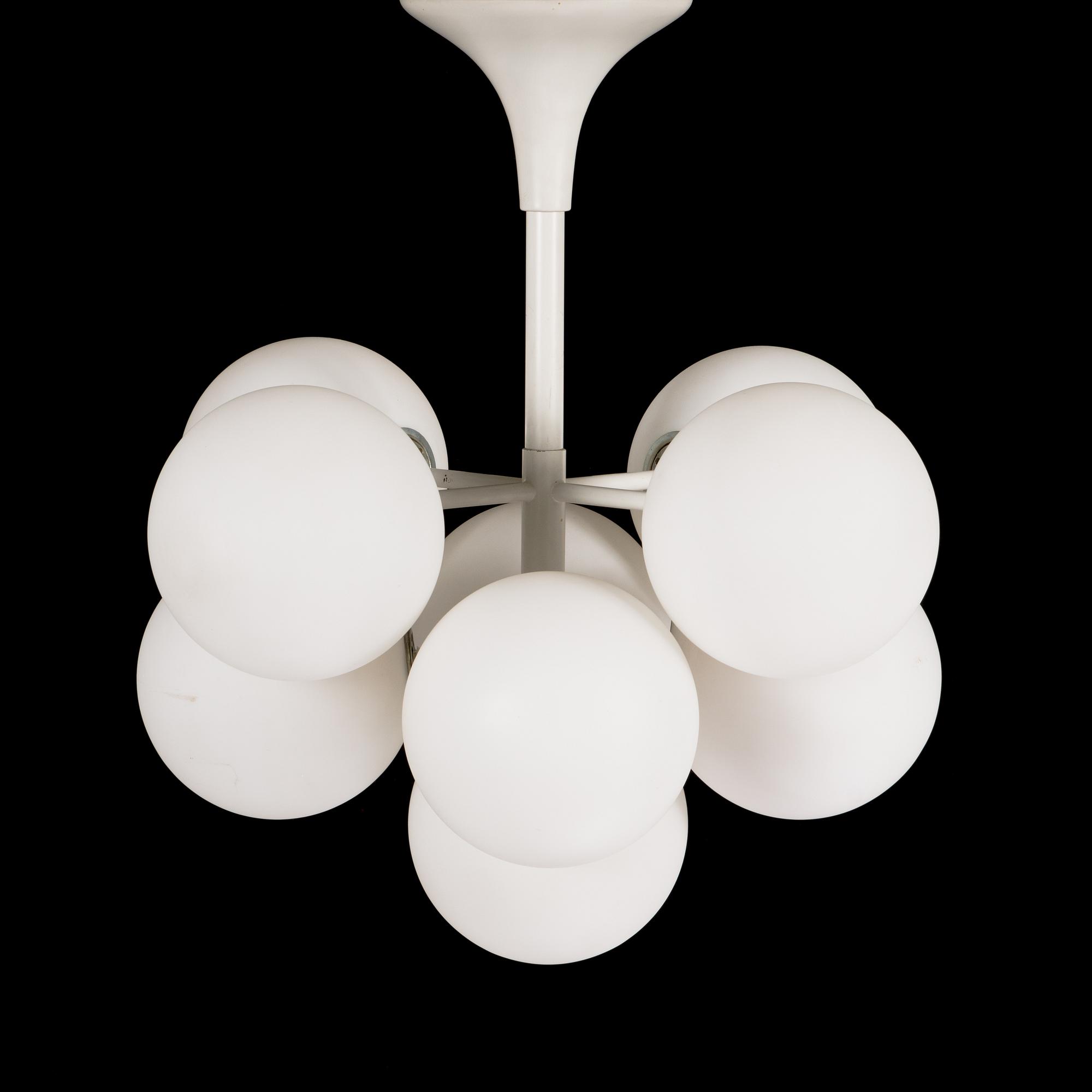 Max Bill, taklampa, 'Sputnik' modell för Temde, Schweiz 1960/1970-tal.