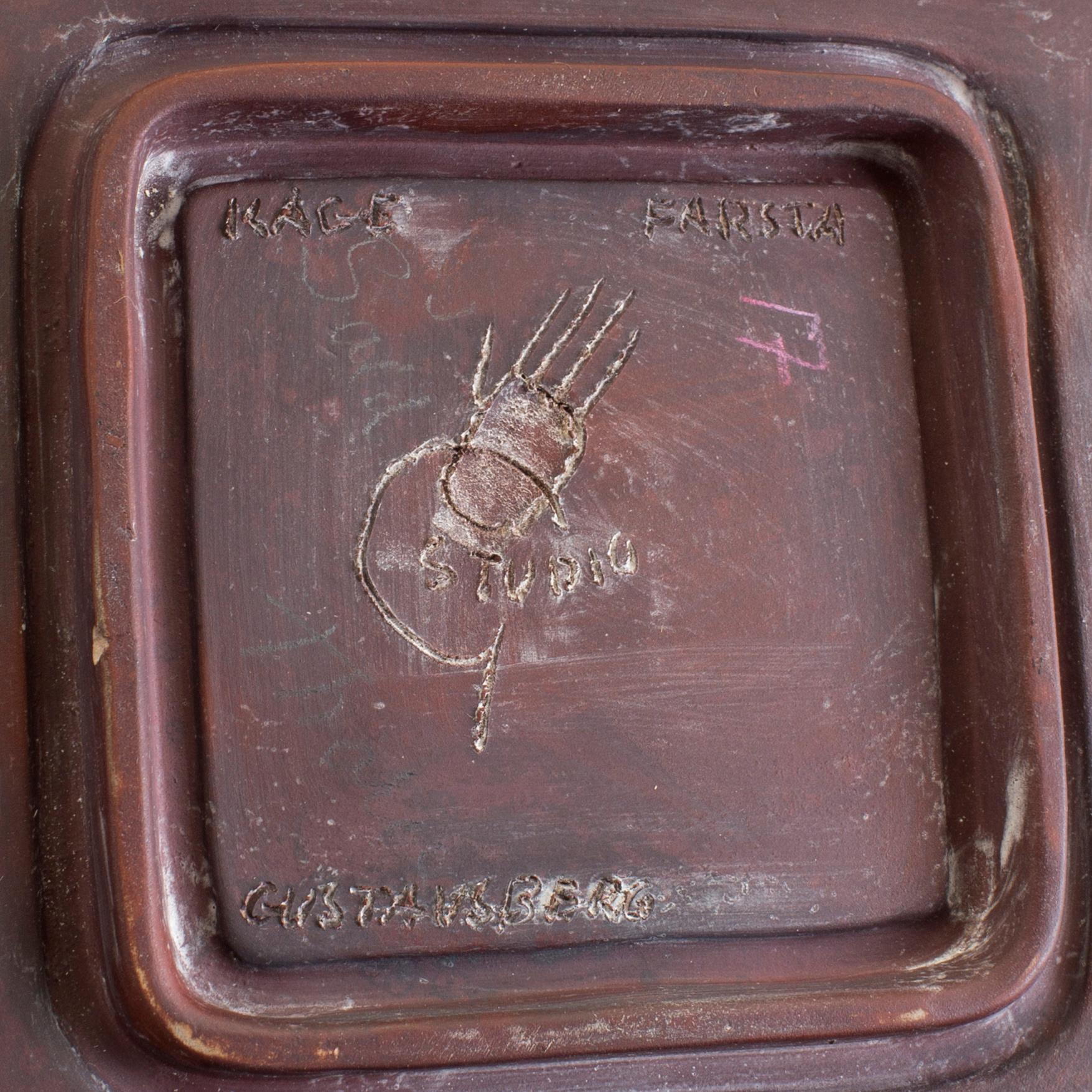 A Wilhelm Kåge 'Farsta' stoneware dish, Gustavsberg Studio.
